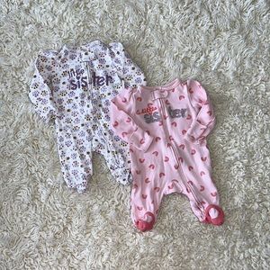 SOLD - Two Newborn “little sister” Sleepers